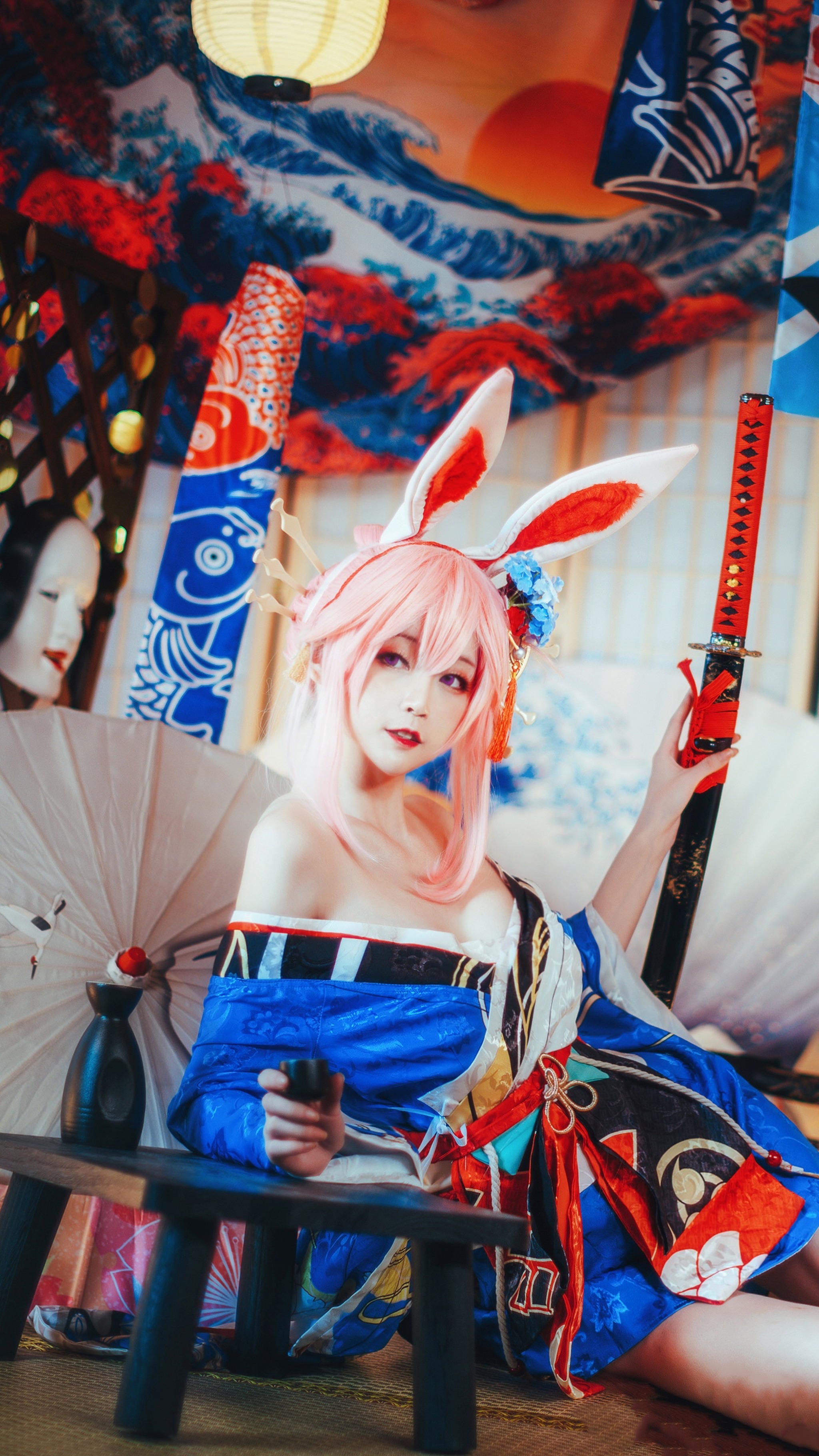 yui金鱼 - NO.024 八重樱[14P]-XikXak